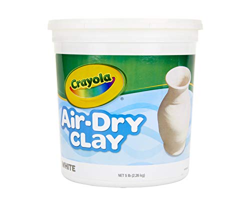 Crayola Air Dry Clay for Kids - White, Modeling Clay for Kids, Arts & Crafts, School Supplies, Teacher Classroom Must Have, 25lb