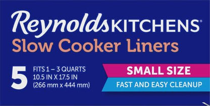 Reynolds Kitchens Slow Cooker Liners, Regular (Fits 3-8 Quarts), 6 Count