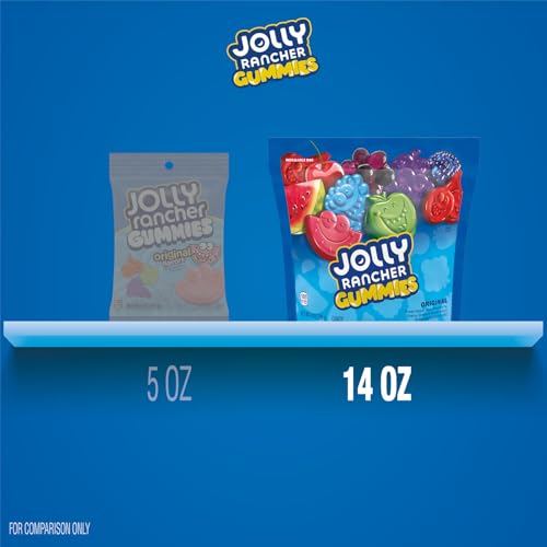 JOLLY RANCHER Gummies Sours Assorted Fruit Flavored Candy Bag, 6.5 oz