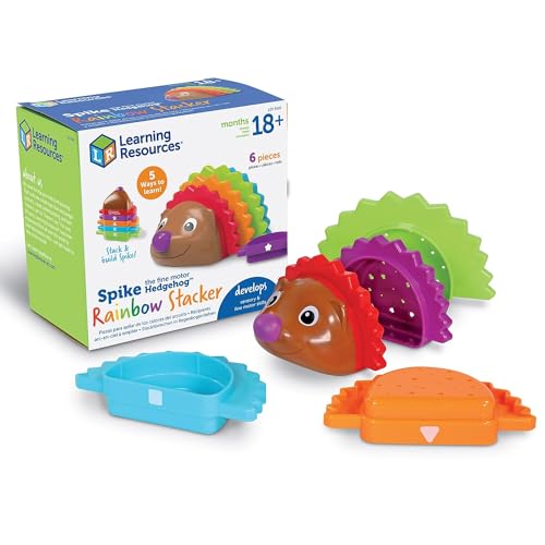 Learning Resources Spike The Fine Motor Hedgehog - Toddler Learning Toys, Fine Motor and Sensory Toys for Kids Ages 18+ Months, Montessori Toys