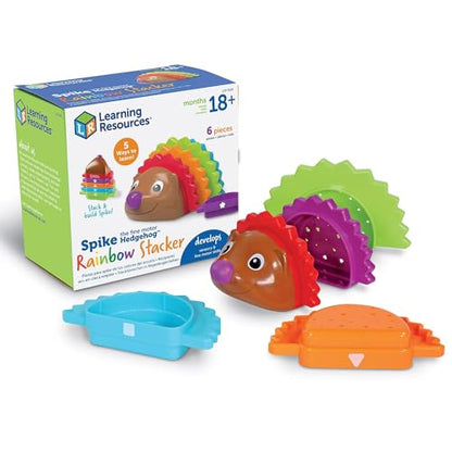 Learning Resources Spike The Fine Motor Hedgehog - Toddler Learning Toys, Fine Motor and Sensory Toys for Kids Ages 18+ Months, Montessori Toys