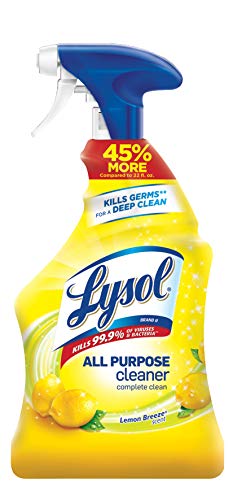 Lysol All-Purpose Cleaner, Sanitizing and Disinfecting Spray, To Clean and Deodorize, Mango & Hibiscus Scent, 32oz