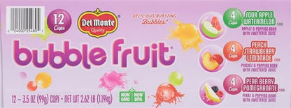 Del Monte Bubble Fruit Snacks, Variety Pack, 3.5 Oz