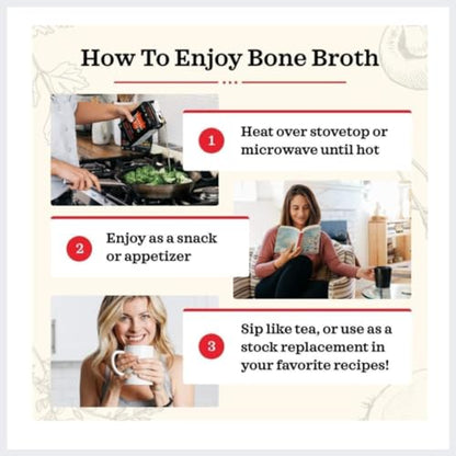 Kettle and Fire Classic Beef Bone Broth, Keto, Paleo, and Whole 30 Approved, Gluten Free, High in Protein and Collagen (6 Pack)