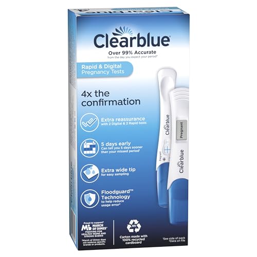 Clearblue Rapid Detection Pregnancy Test, Home Pregnancy Kit, 2 Count