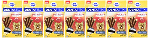 PEDIGREE DENTASTIX Dual Flavor Small Dog Dental Treats, Bacon & Chicken Flavors Dental Bones, 5.08 oz. Pack (24 Treats)