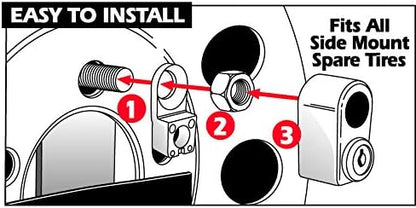 Trimax A-33060-SPK TNL740 Spare Tire Nut Lock for Side Mount Spare Tires