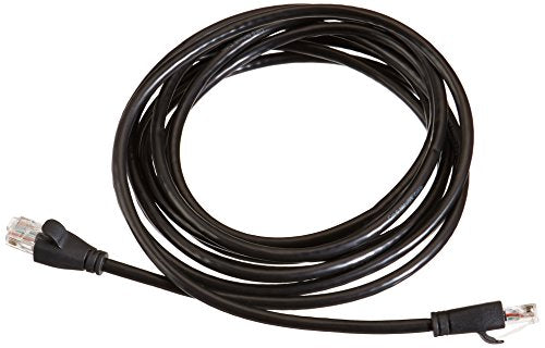 Amazon Basics RJ45 Cat-6 Ethernet Patch Cable, 1Gpbs Transfer Speed, Gold-Plated Connectors, 25 Foot (7.6 Meters), Black