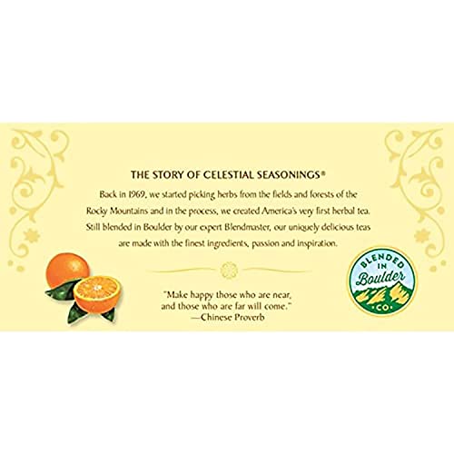 Celestial Seasonings Country Peach Passion Herbal Tea, Caffeine Free, 20 Tea Bags Box, (Pack of 6)