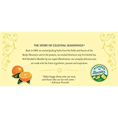 Celestial Seasonings Country Peach Passion Herbal Tea, Caffeine Free, 20 Tea Bags Box, (Pack of 6)