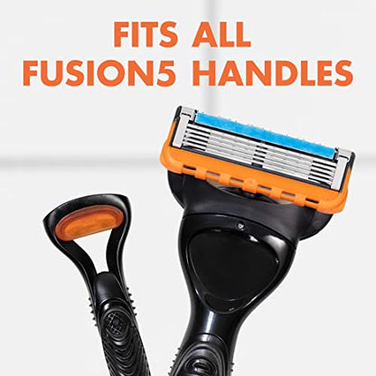 Gillette Fusion5 Mens Razor Blade Refills, 4 Count, Lubrastrip for a More Comfortable Shave