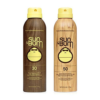 Sun Bum Original SPF 15 Sunscreen Spray |Vegan and Hawaii 104 Reef Act Compliant (Octinoxate & Oxybenzone Free) Broad Spectrum Moisturizing UVA/UVB Sunscreen with Vitamin E | 6 oz