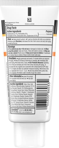 Neutrogena Clear Face Liquid Sunscreen for Acne-Prone Skin, Broad Spectrum SPF 30 Sunscreen Lotion with Helioplex, Oxybenzone-Free, Oil-Free, Fragrance-Free; Non-Comedogenic, 3 fl. oz