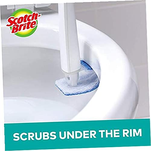 Scotch-Brite Disposable Toilet Scrubber Refills, Removes Rust & Hard Water Stains, 10 Disposable Refills Blue