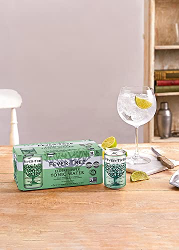 Fever-Tree Light Tonic Water Cans, 5.07 Fl Oz (Pack of 24), Lower in Calories, No Artificial Sweeteners, Flavorings or Preservatives (Packaging may vary)