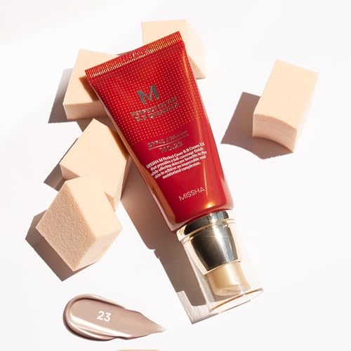 MISSHA M Perfect Cover BB Cream No.13 Bright Beige for Fair Skin SPF 42 PA +++ 1.69 Fl Oz - Tinted Moisturizer for face with SPF