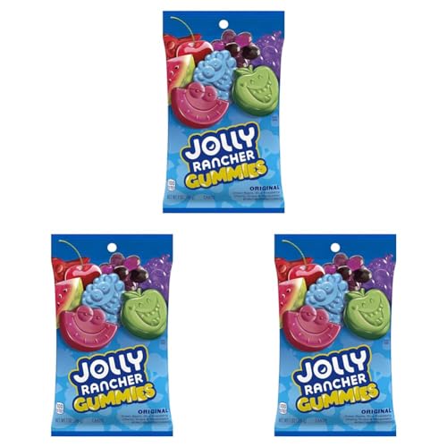 JOLLY RANCHER Gummies Sours Assorted Fruit Flavored Candy Bag, 6.5 oz