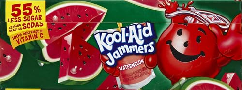 Kool-Aid Jammers Blue Raspberry Flavored Kids 0% Juice Drink (10 ct Box, 6 fl oz Pouches)