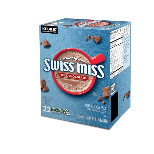 Swiss Miss Milk Chocolate Hot Cocoa, Keurig Single-Serve K-Cup Pods, 44 Count