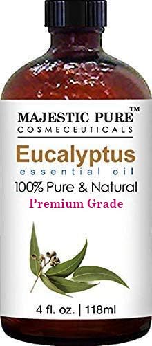 MAJESTIC PURE Basil Essential Oil, Premium Grade, Pure and Natural Premium Quality Oil, 4 Fl Oz