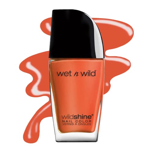 wet n wild Wild Shine Nail Polish, Teal Blue Be More Pacific, Nail Color