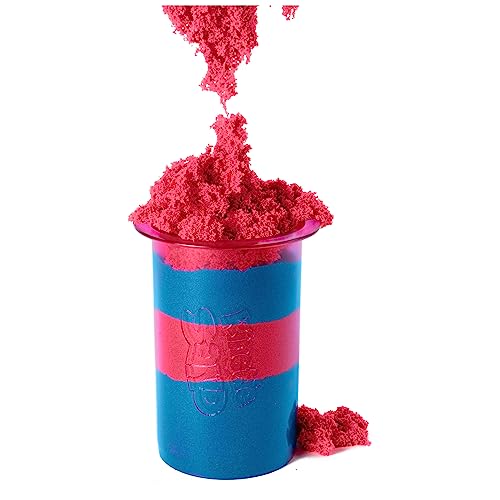 Kinetic Sand Ultimate Sandisfying Set, 2lb of Pink, Yellow and Teal Play Sand, 10 Molds and Tools, Sensory Toys for Kids Ages 7+