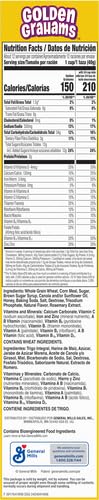 Golden Grahams Breakfast Cereal, Graham Cracker Taste, Whole Grain, Giant Size, 27.6 oz