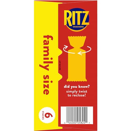 RITZ Original Crackers, 20 Snack Packs (6 Crackers Per Pack)