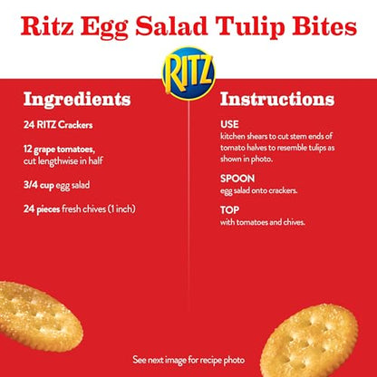 RITZ Original Crackers, 20 Snack Packs (6 Crackers Per Pack)