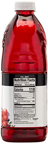 Amazon Brand - Happy Belly Juice Cocktail, Cranberry, Plastic Bottle, 64 fl oz (Pack of 1)