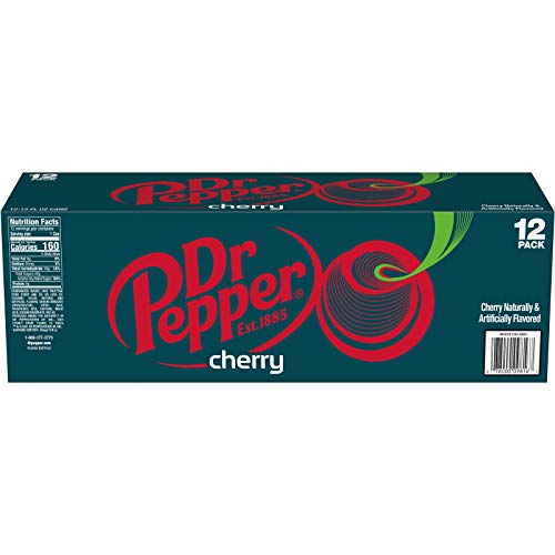 Dr Pepper Zero Strawberries and Cream Soda, 12 fl oz cans, 12 Pack