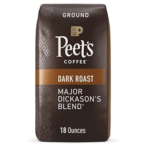 Peet's Coffee Major Dickason's Blend, Dark Roast Ground Coffee, 20 oz