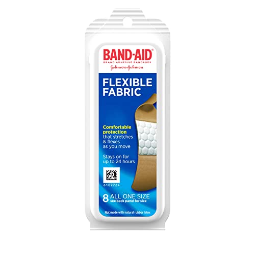 Band-Aid Brand Flexible Fabric Adhesive Bandages for Wound Care and First Aid, All One Size, 100 Count