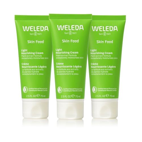 Weleda Skin Food Light Nourishing Body Cream 2.5 Fluid Ounce, Plant Rich Hydrating Moisturizer with Chamomile, Calendula and Pansy