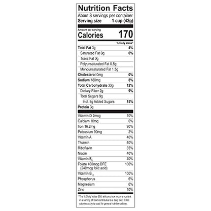 Honey Bunches of Oats with Strawberries Breakfast Cereal, Strawberry Cereal with Oats and Granola Clusters, 11 OZ Box