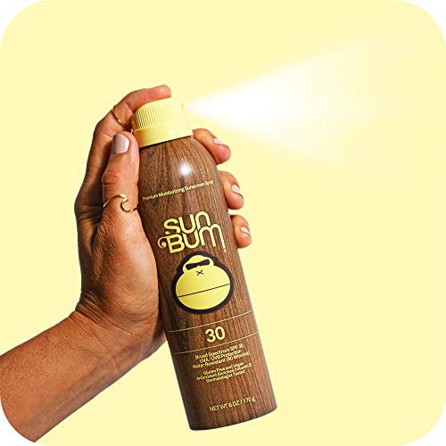 Sun Bum Original SPF 15 Sunscreen Spray |Vegan and Hawaii 104 Reef Act Compliant (Octinoxate & Oxybenzone Free) Broad Spectrum Moisturizing UVA/UVB Sunscreen with Vitamin E | 6 oz