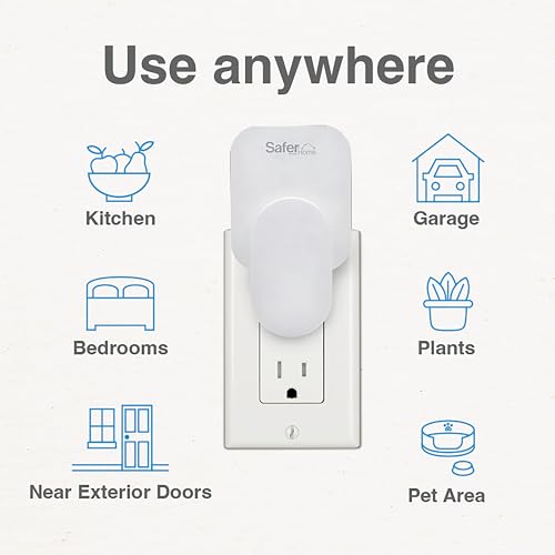 Safer Home SH502 Indoor Plug-In Fly Trap for Flies, Fruit Flies, Moths, Gnats, and Other Flying Insects – 400 Sq Ft of Protection