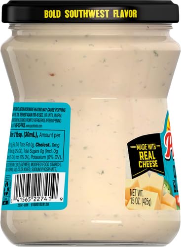 Pace Queso, Queso Blanco Cheese Dip, Great for Nachos, 15 oz Jar