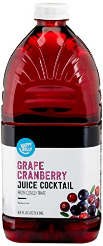 Amazon Brand - Happy Belly Juice Cocktail, Cranberry, Plastic Bottle, 64 fl oz (Pack of 1)