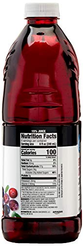 Amazon Brand - Happy Belly Juice Cocktail, Cranberry, Plastic Bottle, 64 fl oz (Pack of 1)