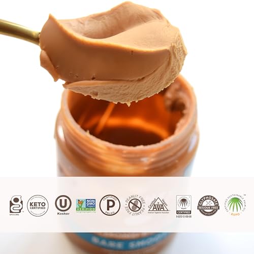 Barney Butter Almond Butter, Smooth, 16 Ounce Jar, Skin-Free Almonds, No Stir, Non-GMO, Gluten Free, Keto, Paleo, Vegan