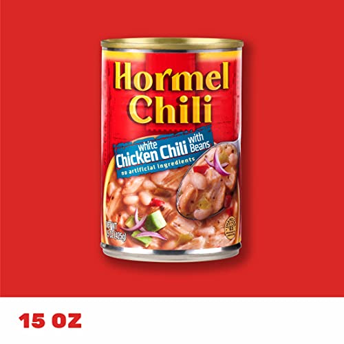 HORMEL Chili Chunky Beef Chili with Beans, No Artificial Ingredients, 15 Oz