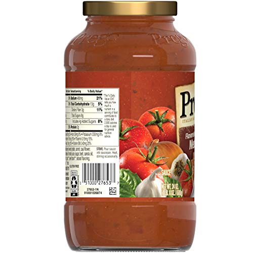 Prego Chunky Tomato with Garlic and Onion Pasta Sauce, 24 Oz Jar