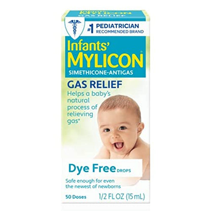 MYLICON Infants Gas Relief Drops for Infants and Babies, Dye Free Formula, 1 Fluid Ounce