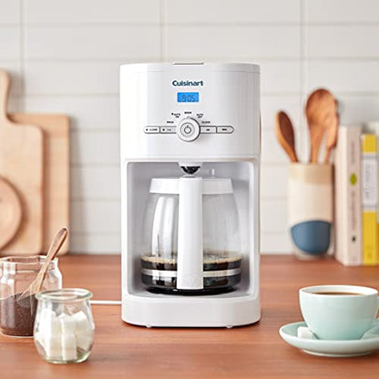 Cuisinart DCC-1120 12-Cup Classic Programmable Coffeemaker, White, 12-Cup, Programmable