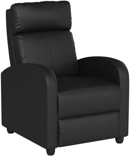 Recliner for Living Room Massage Reading Chair Winback Single Sofa Home Theater Seating Modern Reclining Easy Lounge with PU Leather Padded Seat Backrest