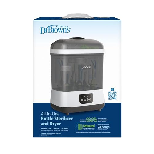 Dr. Brown's All-in-One Sterilizer and Dryer for Baby Bottles, Parts & Other Newborn Essentials