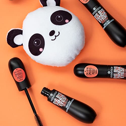 essence | Bye Bye Panda Eyes Tubing Mascara | Smudge-proof, Volumizing Definition | Vegan, Cruelty Free, Free From Parabens & Oils (Pack of 1)