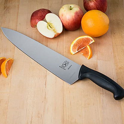 Mercer Culinary M23210 Millennia Black Handle, 10-Inch Wide Wavy Edge, Bread Knife