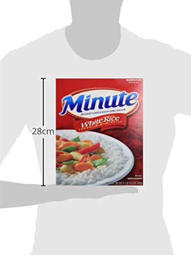 Minute White Rice, Instant White Rice for Quick Dinner Meals, 72-Ounce Box